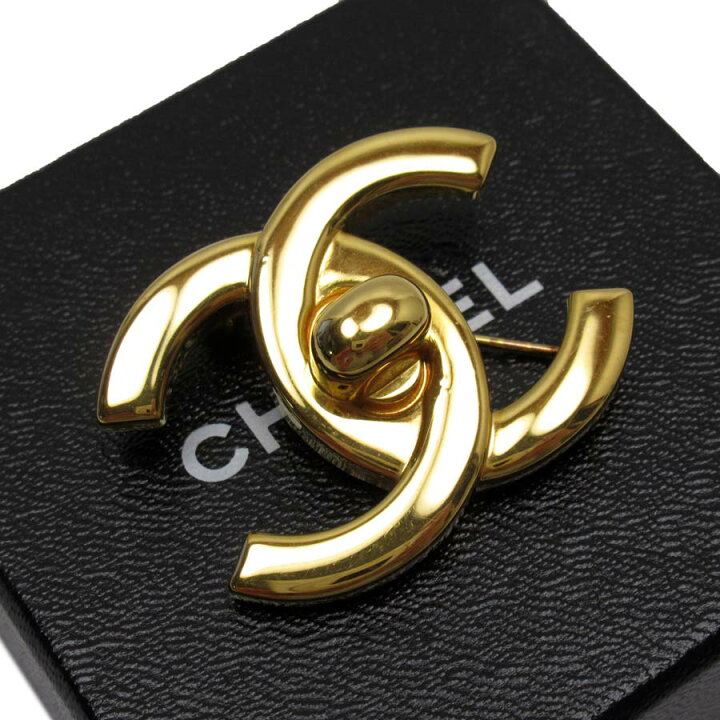 楽天市場】シャネル CHANEL ブローチ ココマーク ターンロック 