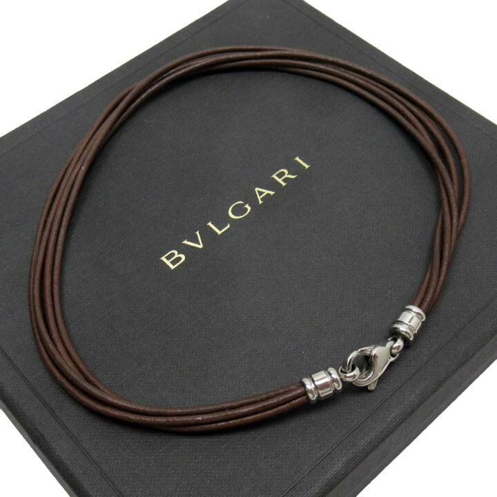 楽天市場】ブルガリ BVLGARI ネックレス チョーカー ブラウンx  