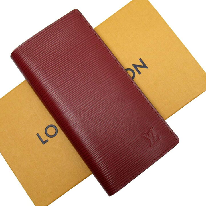 楽天市場】ルイヴィトン Louis Vuitton 二つ折り長財布 エピ  
