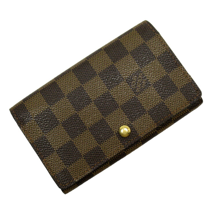 楽天市場】ルイヴィトン Louis Vuitton 二つ折り財布 ダミエ  