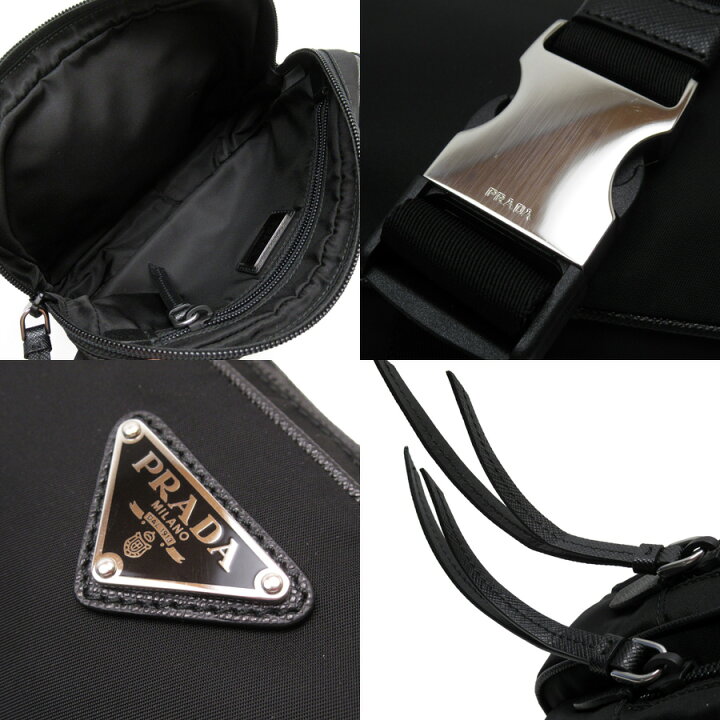 楽天市場】【美品】プラダ PRADA ボディバッグ ウエストポーチ 三角 