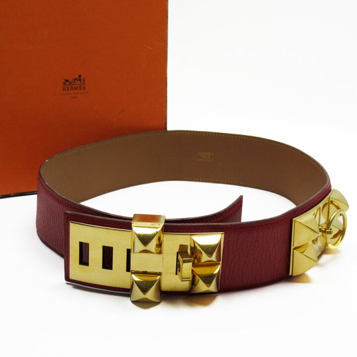 楽天市場】エルメス HERMES ベルト（70） コリエドシアン レッドx 