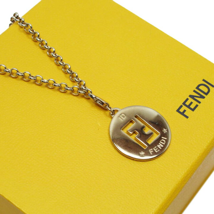 楽天市場】フェンディ FENDI ネックレス ゴールド 金属素材 【中古 