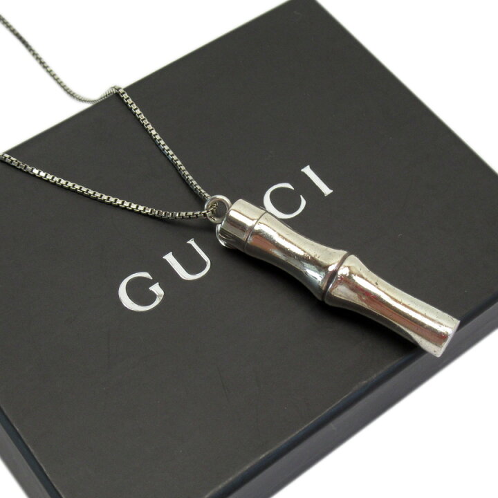 楽天市場】グッチ GUCCI ネックレス ペンダント バンブー シルバー 925 