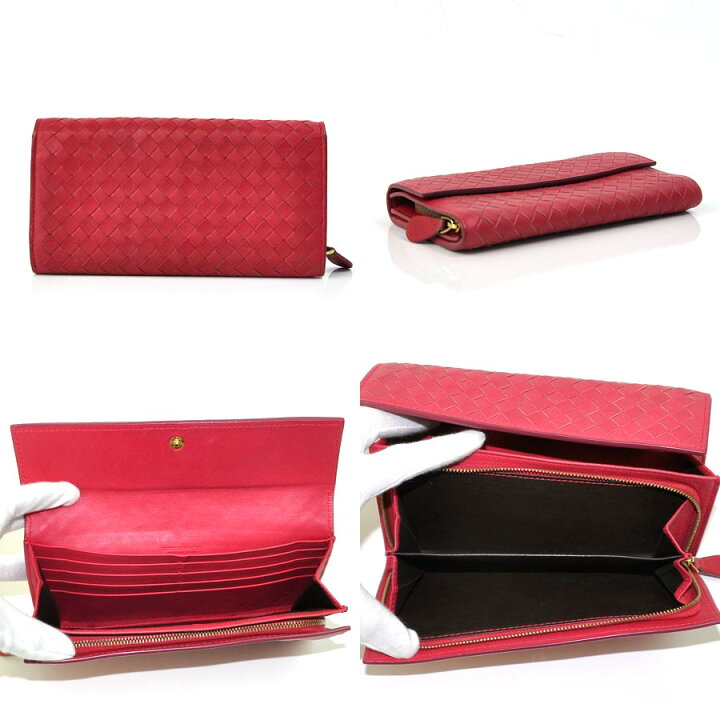 楽天市場】ボッテガヴェネタ 長財布 イントレチャート フューシャ  