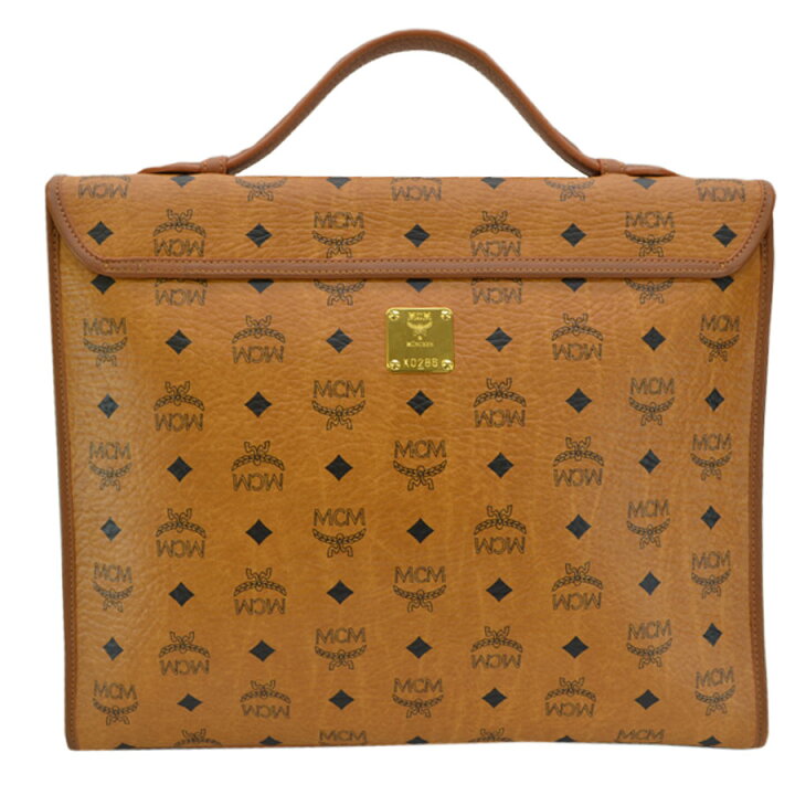 楽天市場】エムシーエム MCM バッグ ロゴグラム キャメルxブラック 