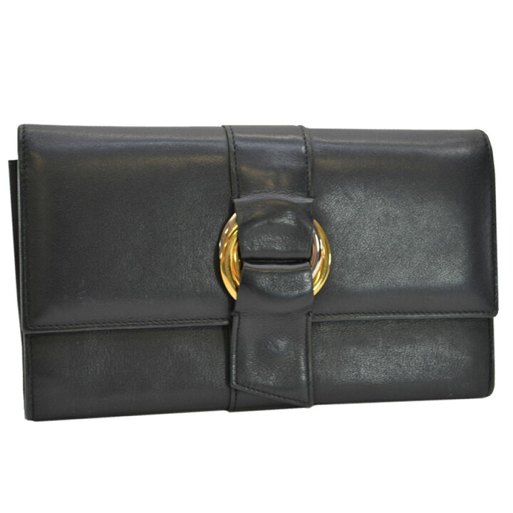 カルティエ 長財布 三つ折り財布 レディース ブラック 中古（楽天市場  