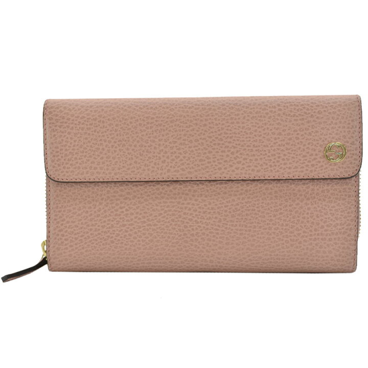 楽天市場】グッチ GUCCI 長財布 インターロッキングG ピンクxゴールド  