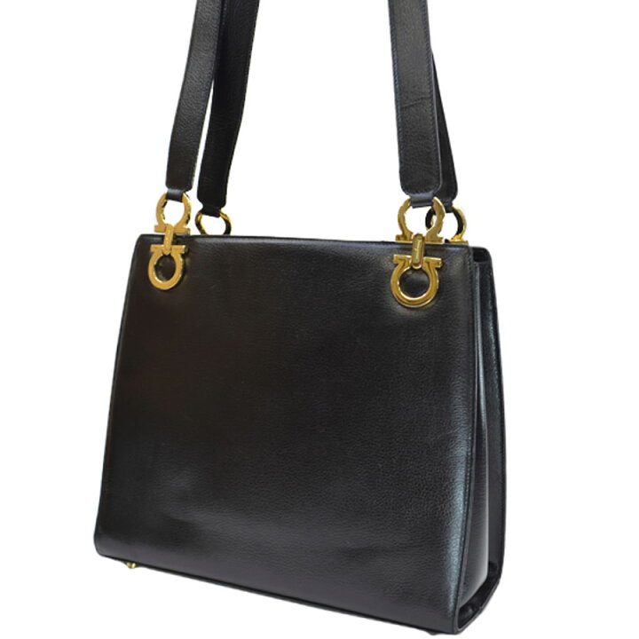 楽天市場】サルヴァトーレフェラガモ バッグ ガンチーニ金具 ブラック  