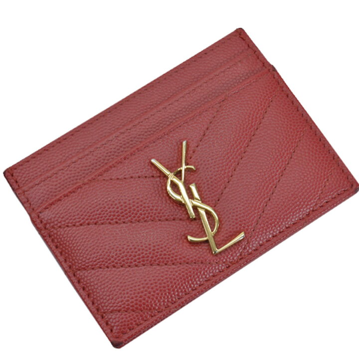 楽天市場】イヴサンローラン YVES SAINT LAURENT カードケース レッド 