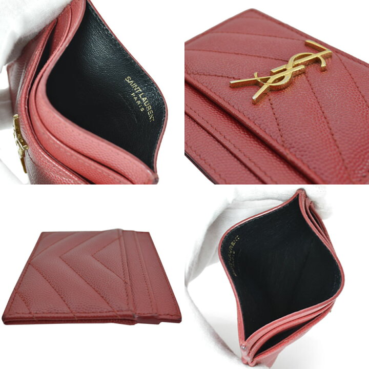 楽天市場】イヴサンローラン YVES SAINT LAURENT カードケース レッド 