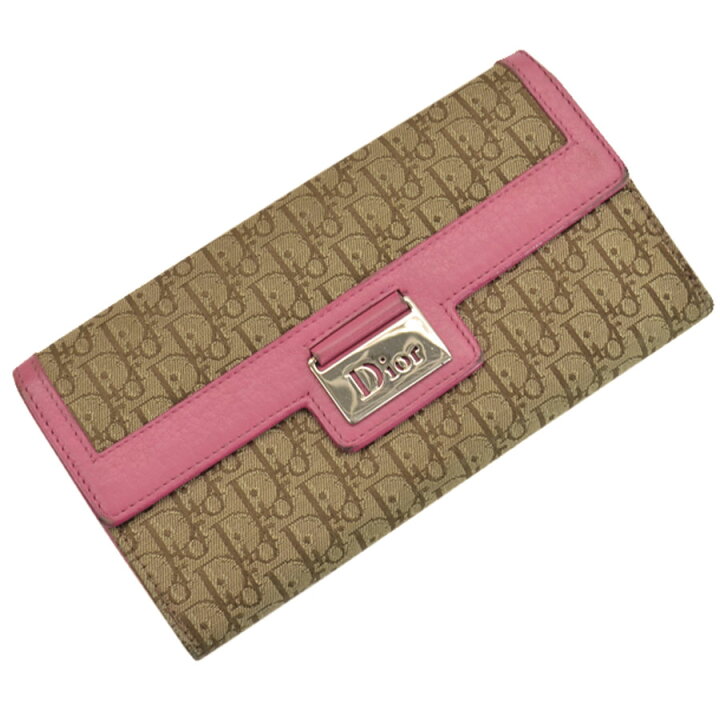 楽天市場】クリスチャンディオール Christian Dior 長財布 ブラウンx  