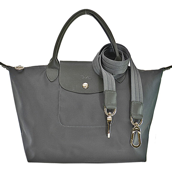 楽天市場】ロンシャン LONGCHAMP バッグ チャコールグレー ナイロンx  