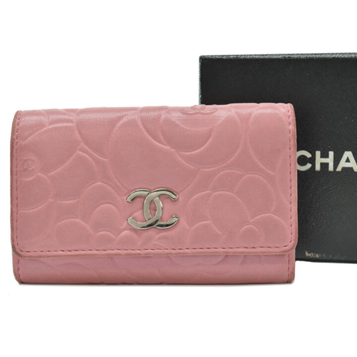 楽天市場】シャネル CHANEL 6連キーケース カメリア ココマーク ピンク  