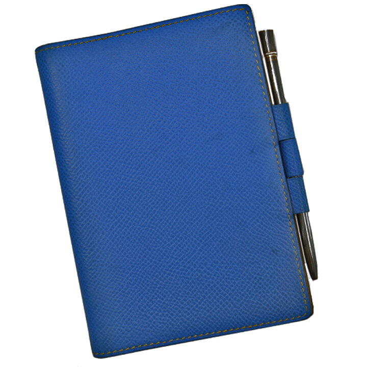 楽天市場】エルメス HERMES 手帳カバー ブルー ヴォーエプソン  