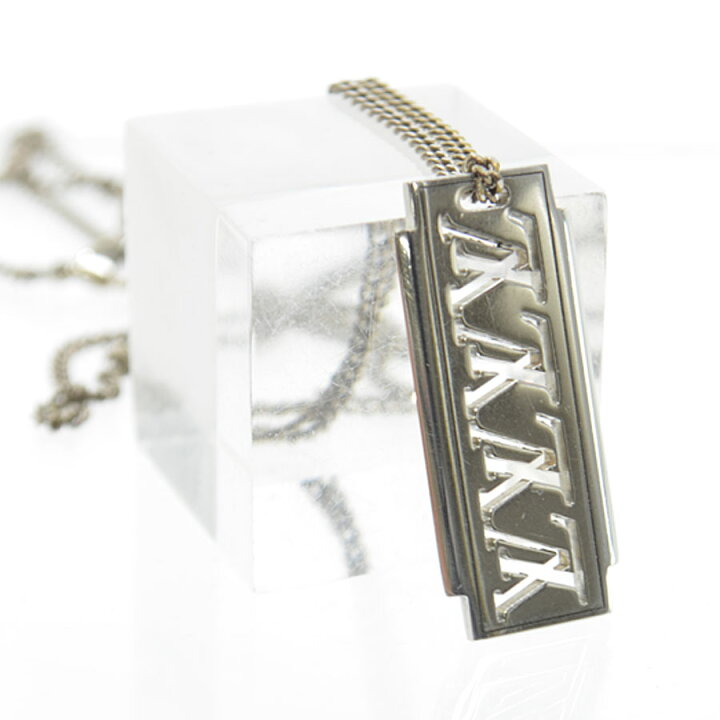 楽天市場 ルイヴィトン Louis Vuitton ネックレス シルバー トップ ｘメタリック系 チェーン 金属素材 ペンダント レディース メンズ 中古 定番人気 R24a ブランドバリュー