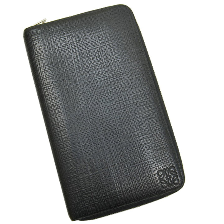 ロエベ 財布 オーガナイザー ブラック 黒 長財布 ラウンドファスナー  