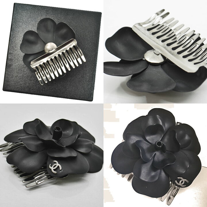 楽天市場】【美品】シャネル CHANEL ヘアアクセサリー カメリア 