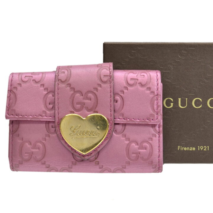 楽天市場】グッチ GUCCI 6連キーケース グッチシマ パープル系ピンクx  
