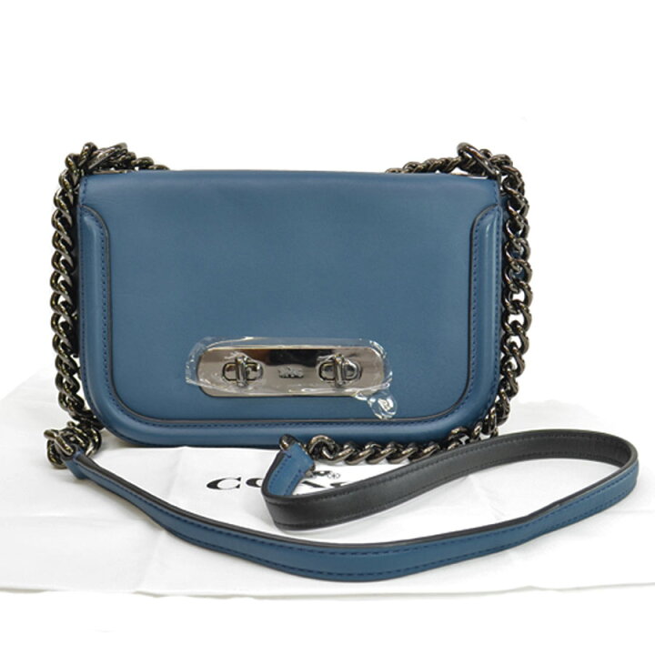 楽天市場】コーチ COACH ショルダーバッグ ブルー系xメタルカラー  