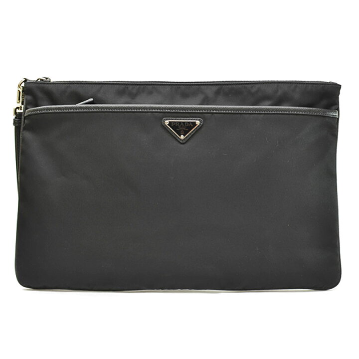 楽天市場】プラダ PRADA バッグ 三角ロゴ ブラックxシルバー ナイロン  