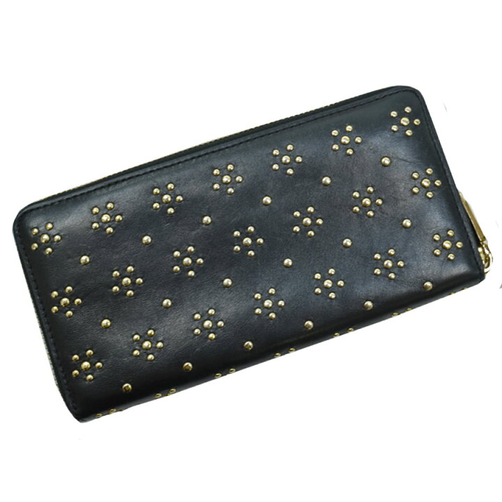 楽天市場】コーチ COACH 長財布 ブラックxゴールド レザーx金属素材 