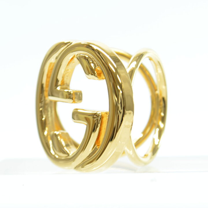 楽天市場】グッチ GUCCI スカーフリング インターロッキングG ゴールド  