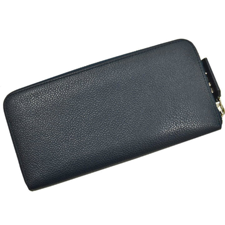 楽天市場】サンローラン SAINT LAURENT 長財布 ネイビーxシルバー  