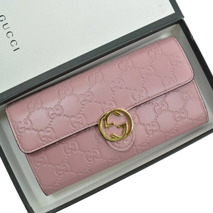 楽天市場】グッチ GUCCI 長財布 グッチシマ インターロッキングG 