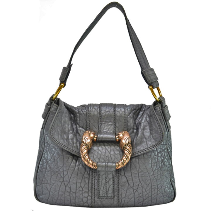 楽天市場】ブルガリ BVLGARI バッグ レオーニ ダークグレーx  