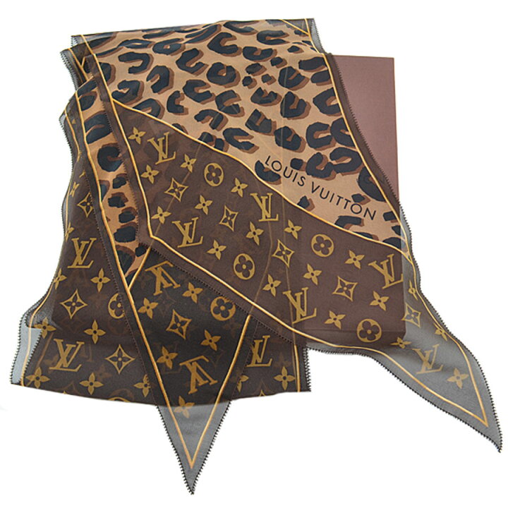 楽天市場】ルイヴィトン Louis Vuitton スカーフ モノグラム ブラウン  