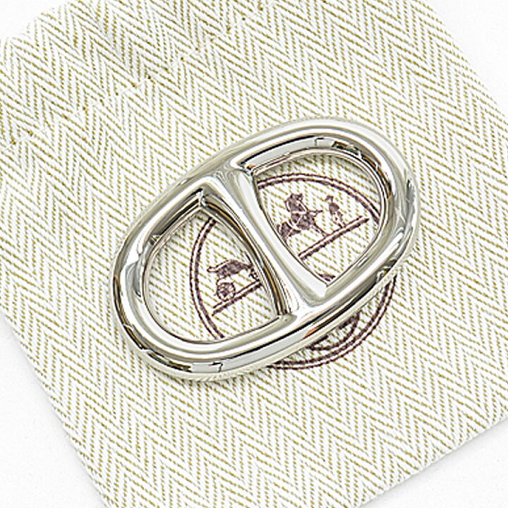 楽天市場】エルメス HERMES スカーフリング シェーヌダンクル シルバー  