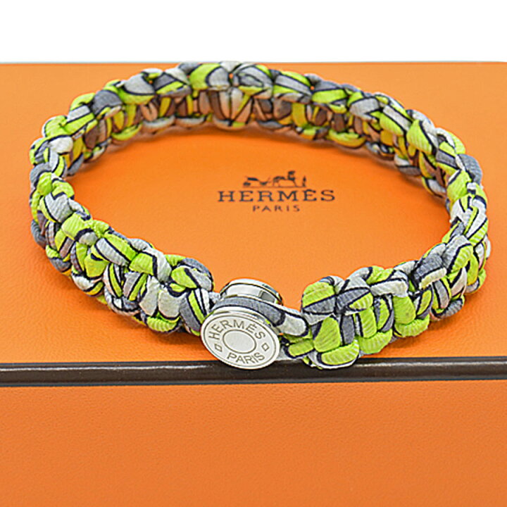 楽天市場】エルメス HERMES ブレスレット セリエボタン キッドシルク 