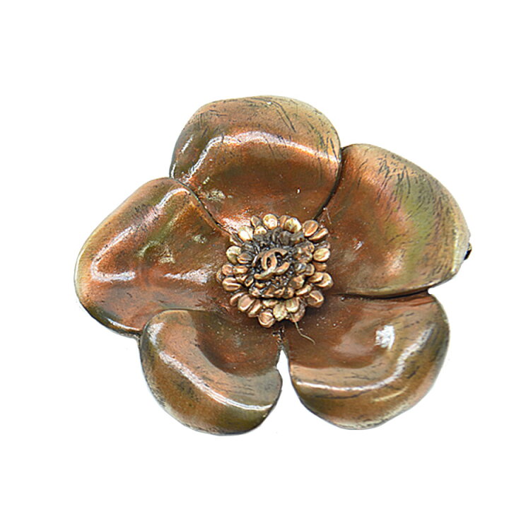 楽天市場】シャネル CHANEL ブローチ カメリア ブラウン系（ブロンド  