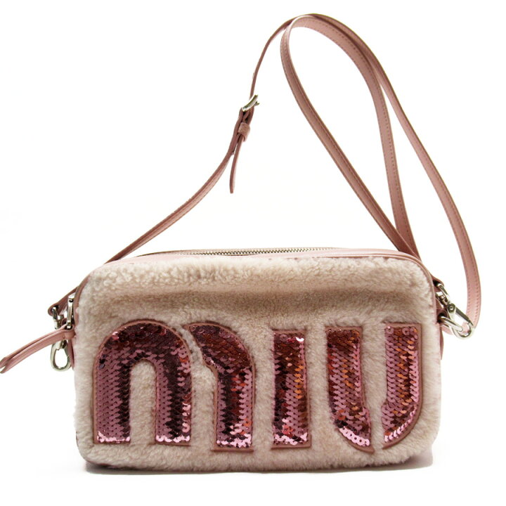 楽天市場】ミュウミュウ MIUMIU 斜め掛けショルダーバッグ ピンク系 