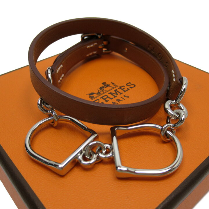 楽天市場】【美品】エルメス HERMES ブレスレット エトリエ ドゥブル 