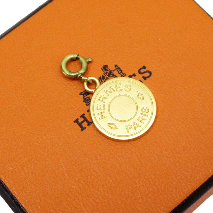 楽天市場】エルメス HERMES ペンダントトップ セリエ ゴールド 金属  