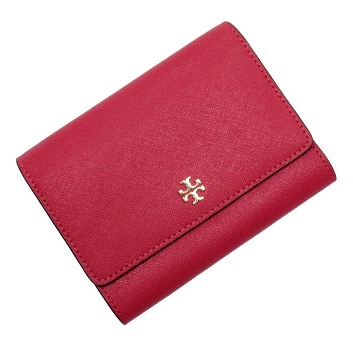 楽天市場】トリーバーチ TORY BURCH 三つ折り財布 ピンク系xゴールド  
