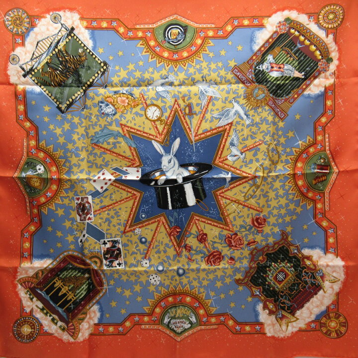 楽天市場】【美品】エルメス HERMES スカーフ カレ90 LA MAGIE ラ  