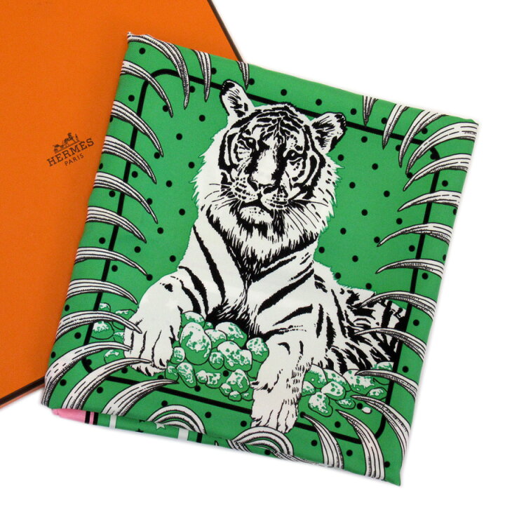 楽天市場】【美品】エルメス HERMES スカーフ カレ70 TIGRE ROYAL 王者 