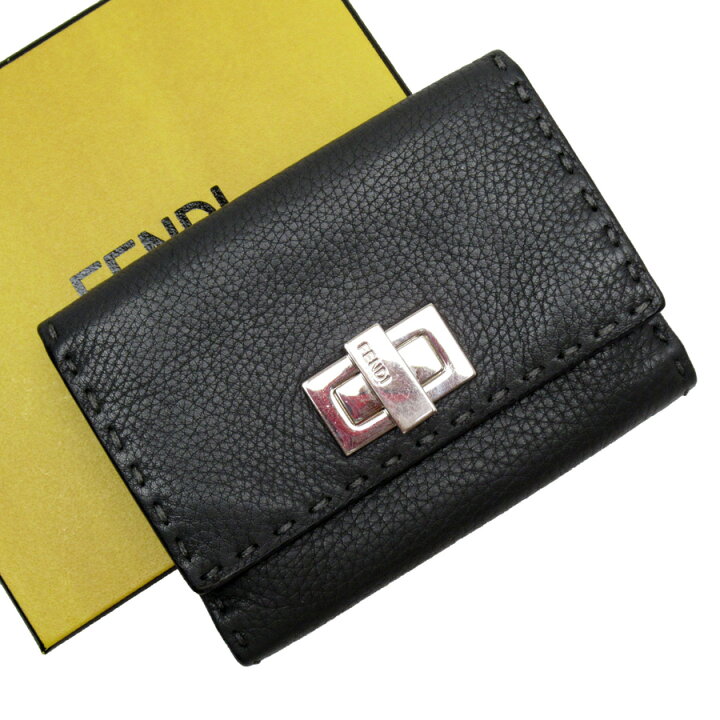 楽天市場】フェンディ FENDI 二つ折り財布 セレリア グレー系xシルバー 