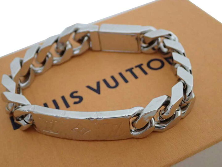 楽天市場 ルイヴィトン Louis Vuitton ブレスレット チェーンブレスレット モノグラム シルバー 金属素材 バングル チェーンブレス レディース メンズ M 中古 おすすめ Ec ブランドバリュー