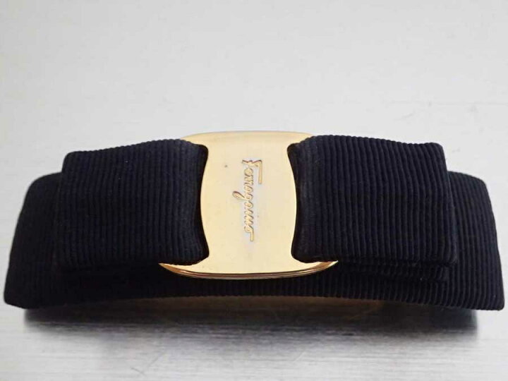 楽天市場】サルヴァトーレフェラガモ バレッタ ヴァラリボン ネイビー  