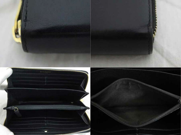 楽天市場】サンローラン SAINT LAURENT 財布 Yライン ブラックx  