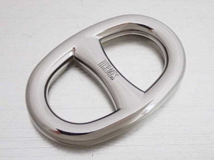 楽天市場】エルメス HERMES スカーフリング シェーヌダンクル シルバー  