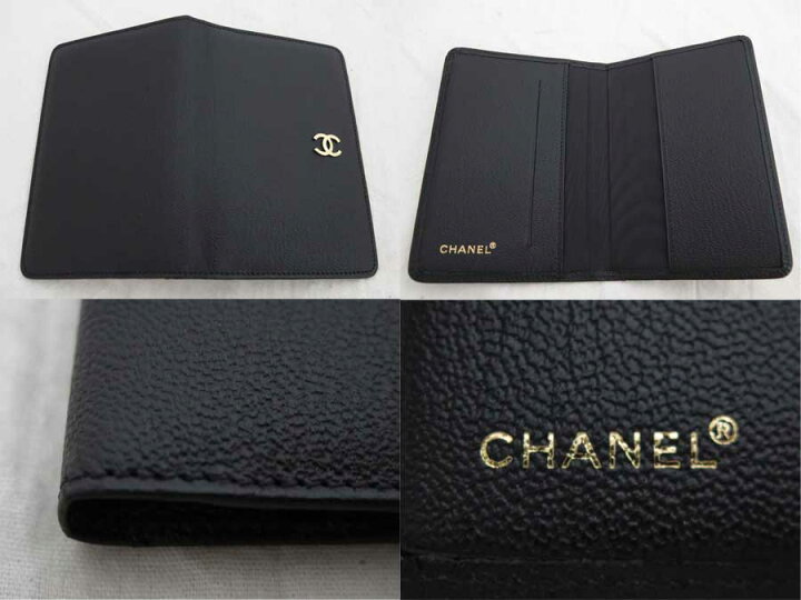 楽天市場】シャネル CHANEL 手帳カバー ココマーク ブラックxゴールド  