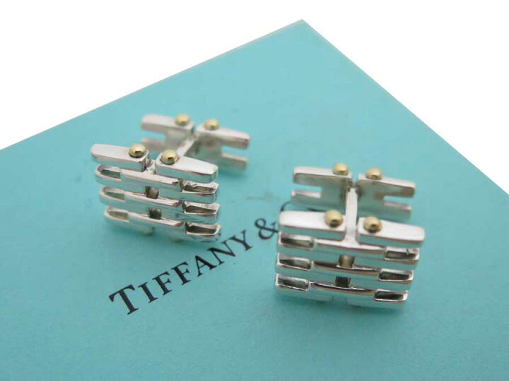 楽天市場】ティファニー Tiffany&Co. カフス シルバーxゴールド  