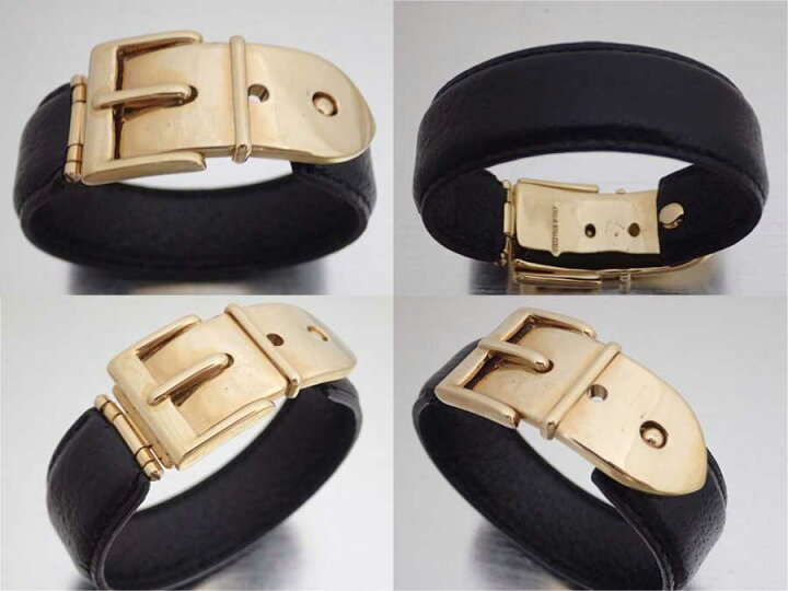 楽天市場】グッチ Gucci ブレスレット ベルトモチーフ ブラックx 
