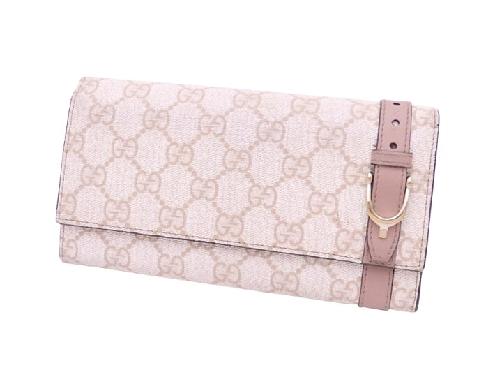 楽天市場】グッチ Gucci 長財布 GGスプリーム ホワイトベージュ 