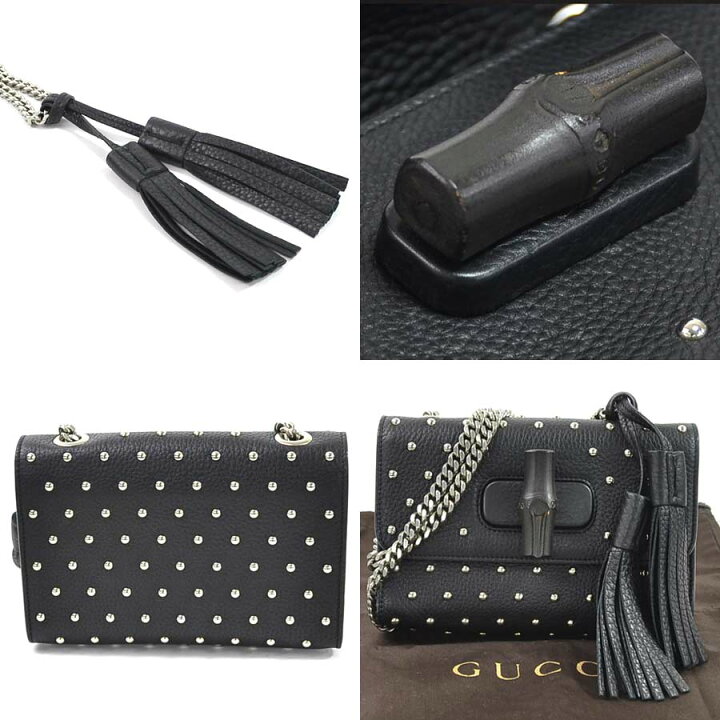 楽天市場】【美品】グッチ GUCCI チェーンショルダーバッグ バンブー 